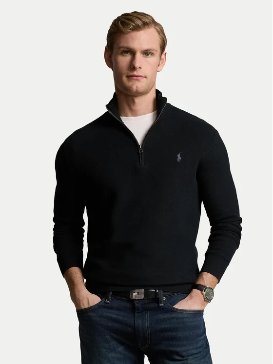 Polo Ralph Lauren Sweter 710932304001 Granatowy Regular Fit